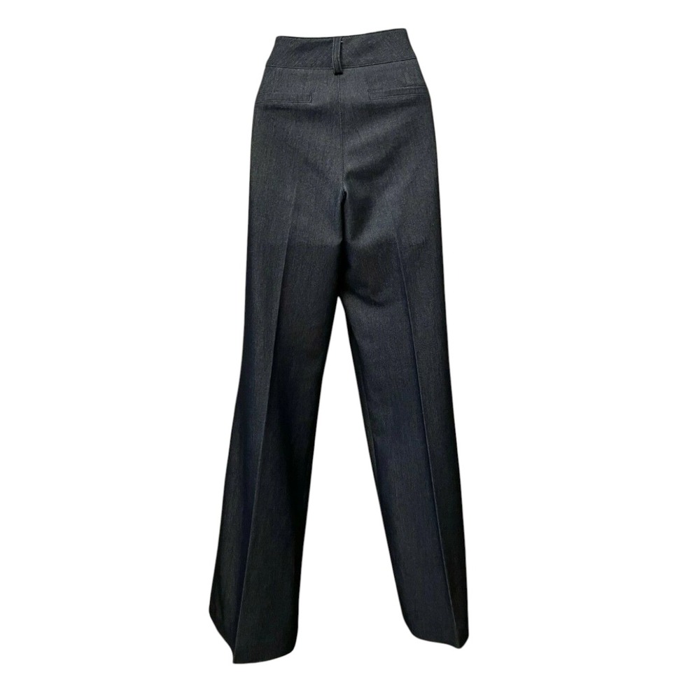 Cache Womens Modern Flat Front Bootcut Jeans Size 6 Blue Dark Wash Denim Stretch - Picture 10 of 14